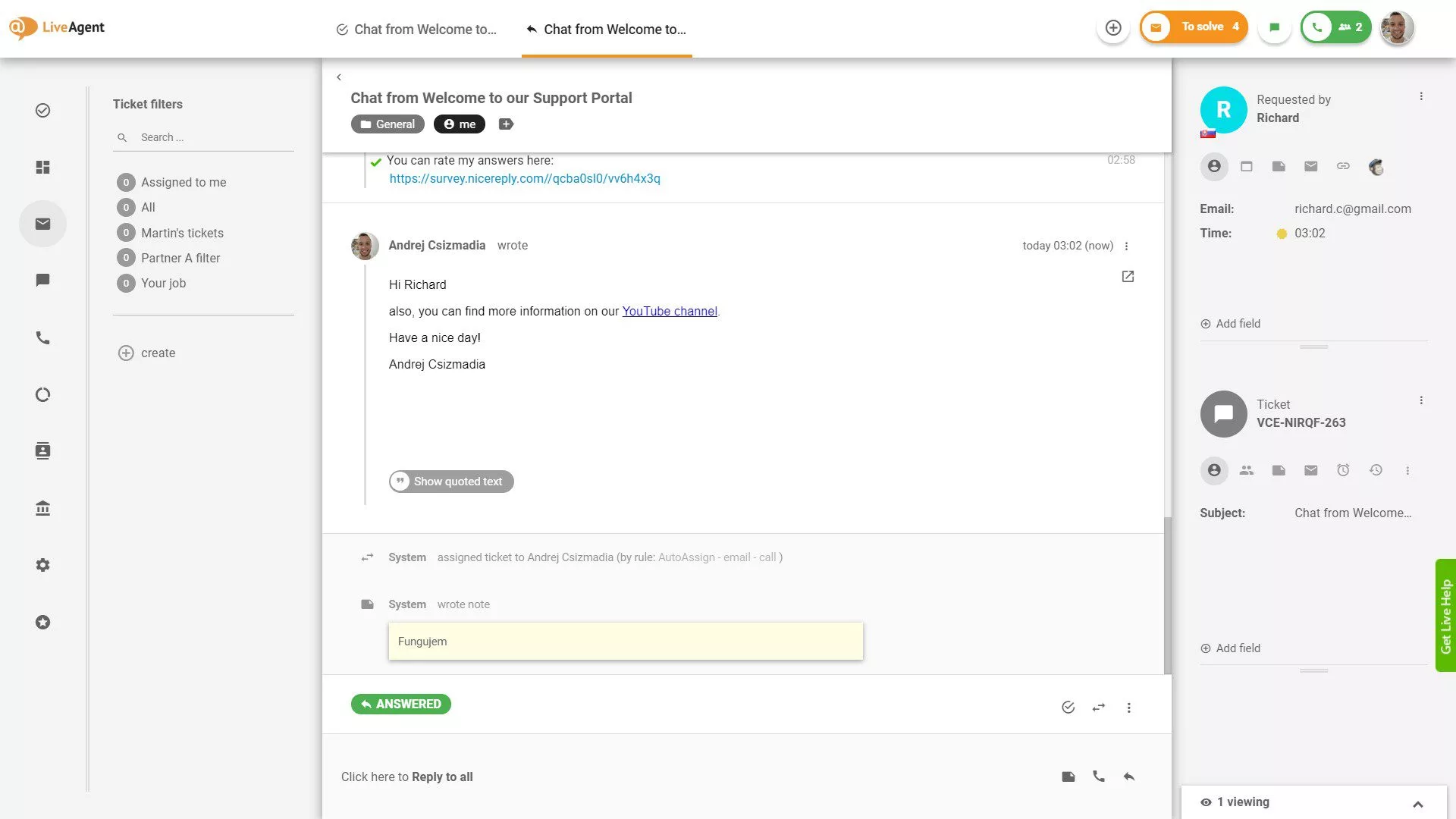 Email is an essential tool for sales and support