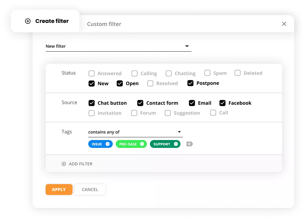 Set your own workflow rules with our features