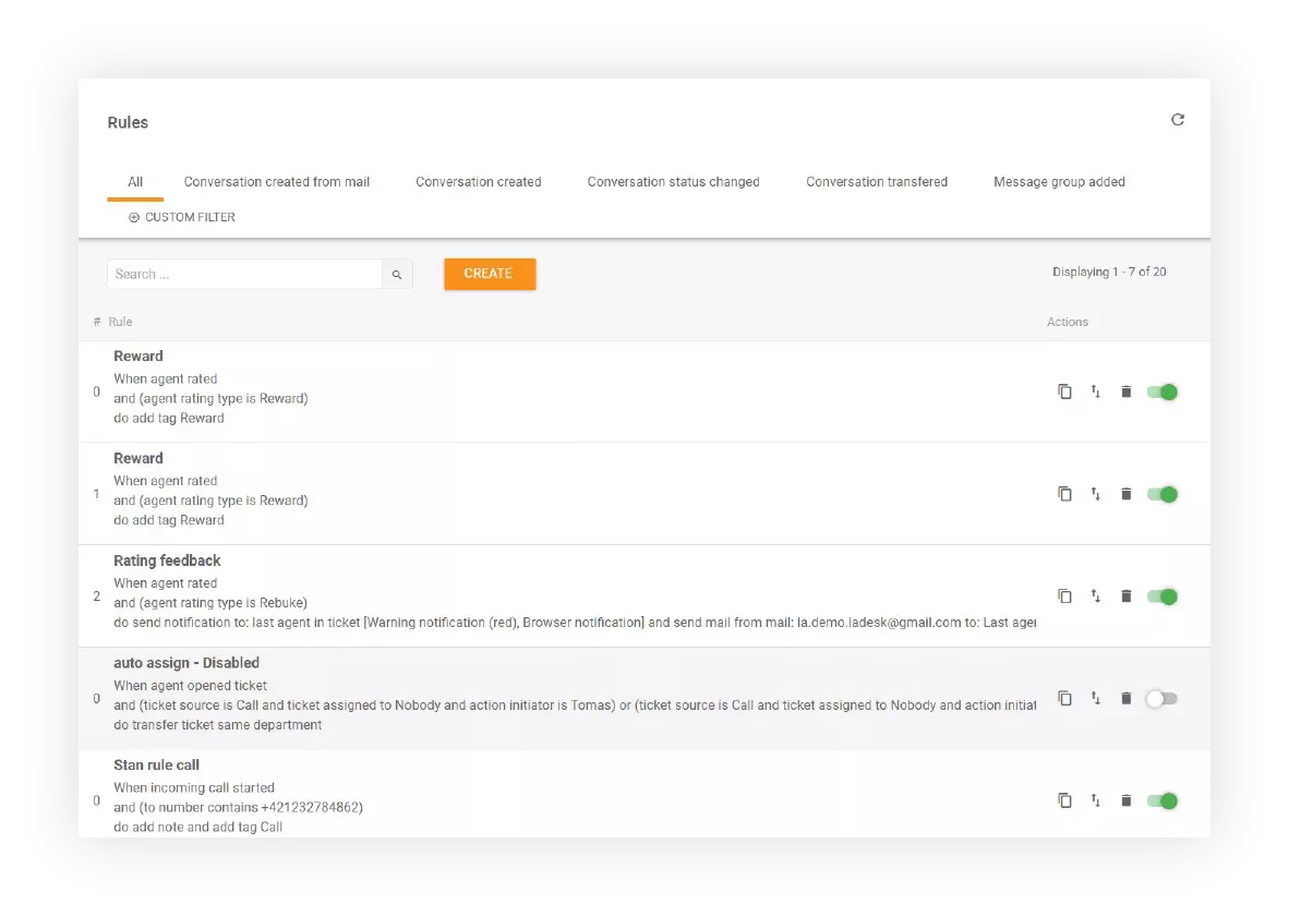 Rules-feature-LiveAgent