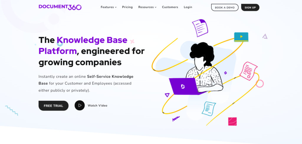 Домашняя страница Document360