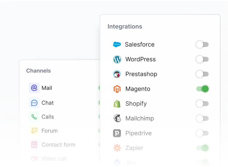 LiveAgent omnichannel help desk software with efficiency features