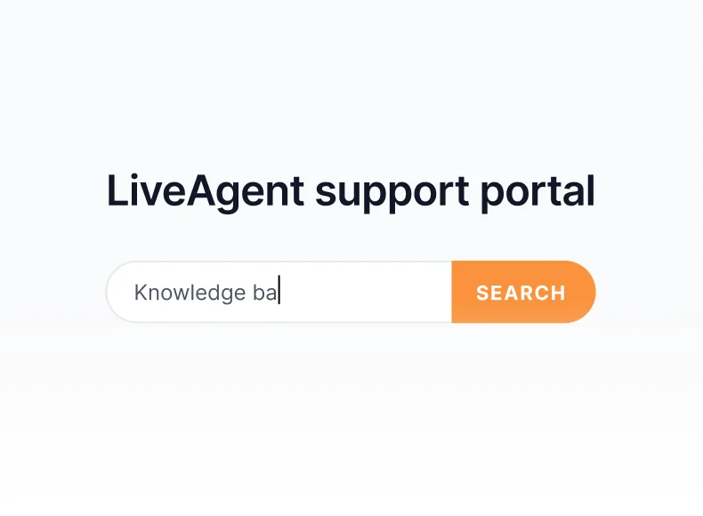 LiveAgent knowledge base with articles, guides, and FAQ portal