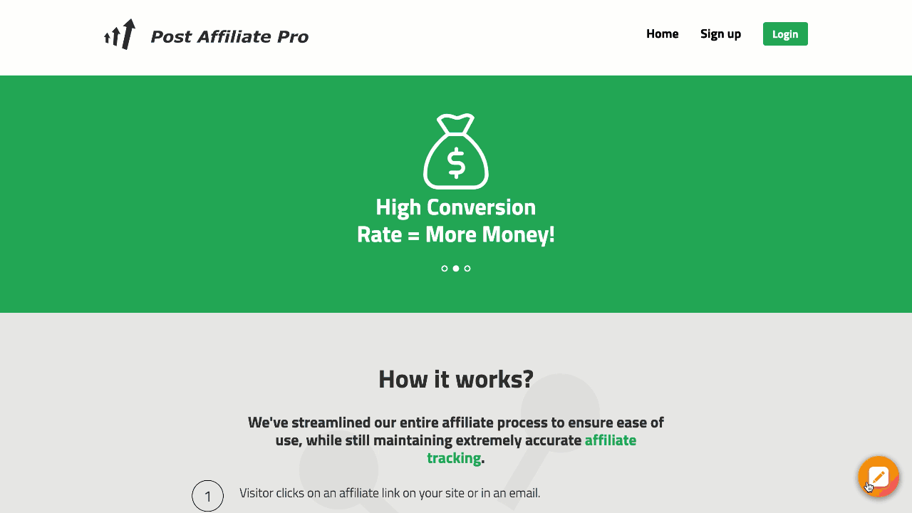 Живой чат и Post Affiliate Pro