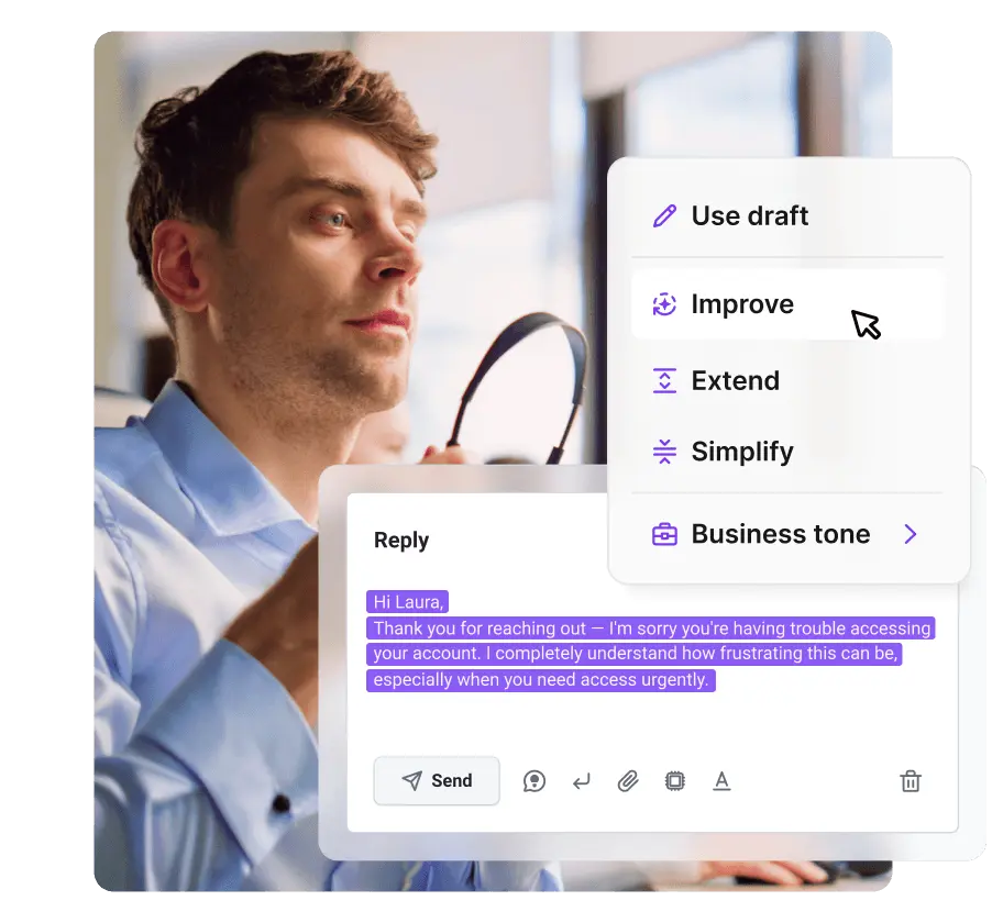 AI Answer Assistant for live chat agents