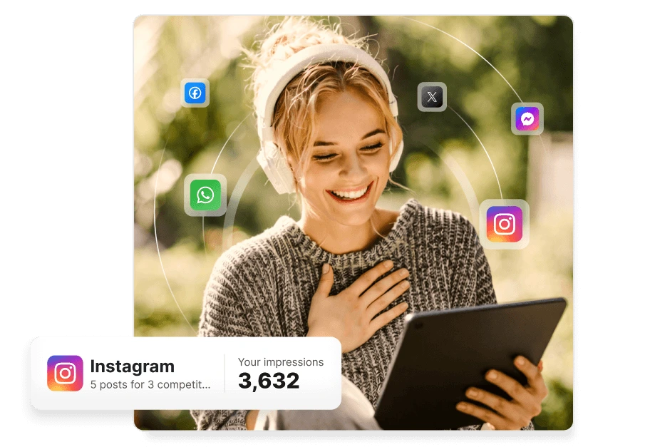 Social media support software
