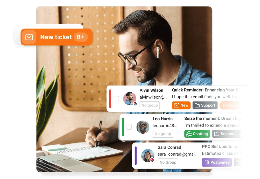 Ticketing software with AI agents