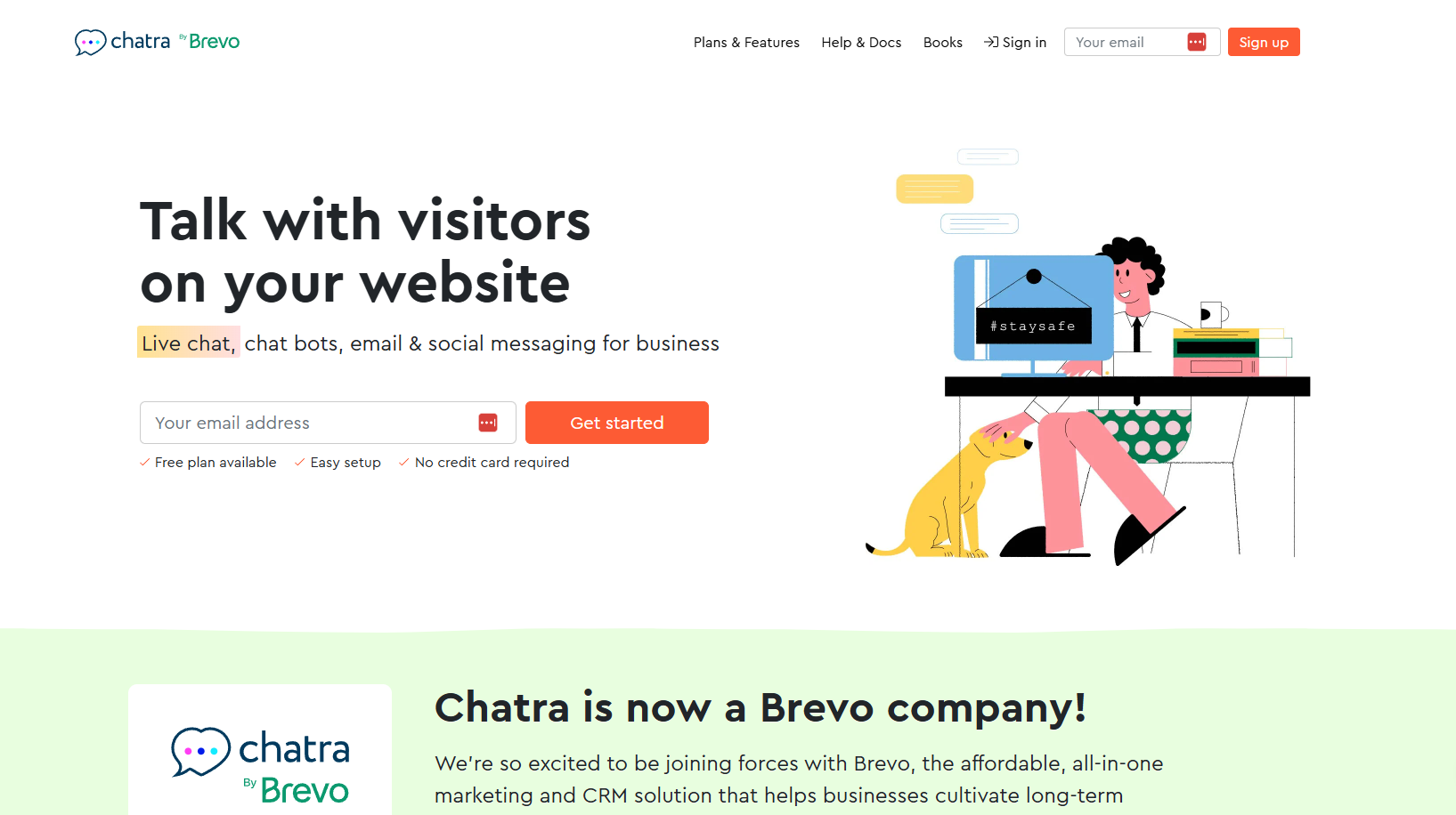 Chatra homepage
