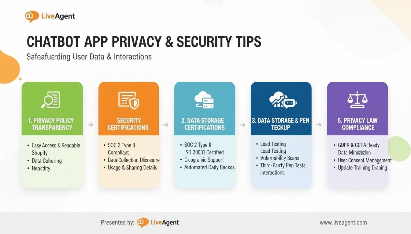 Chatbot apps privacy tips