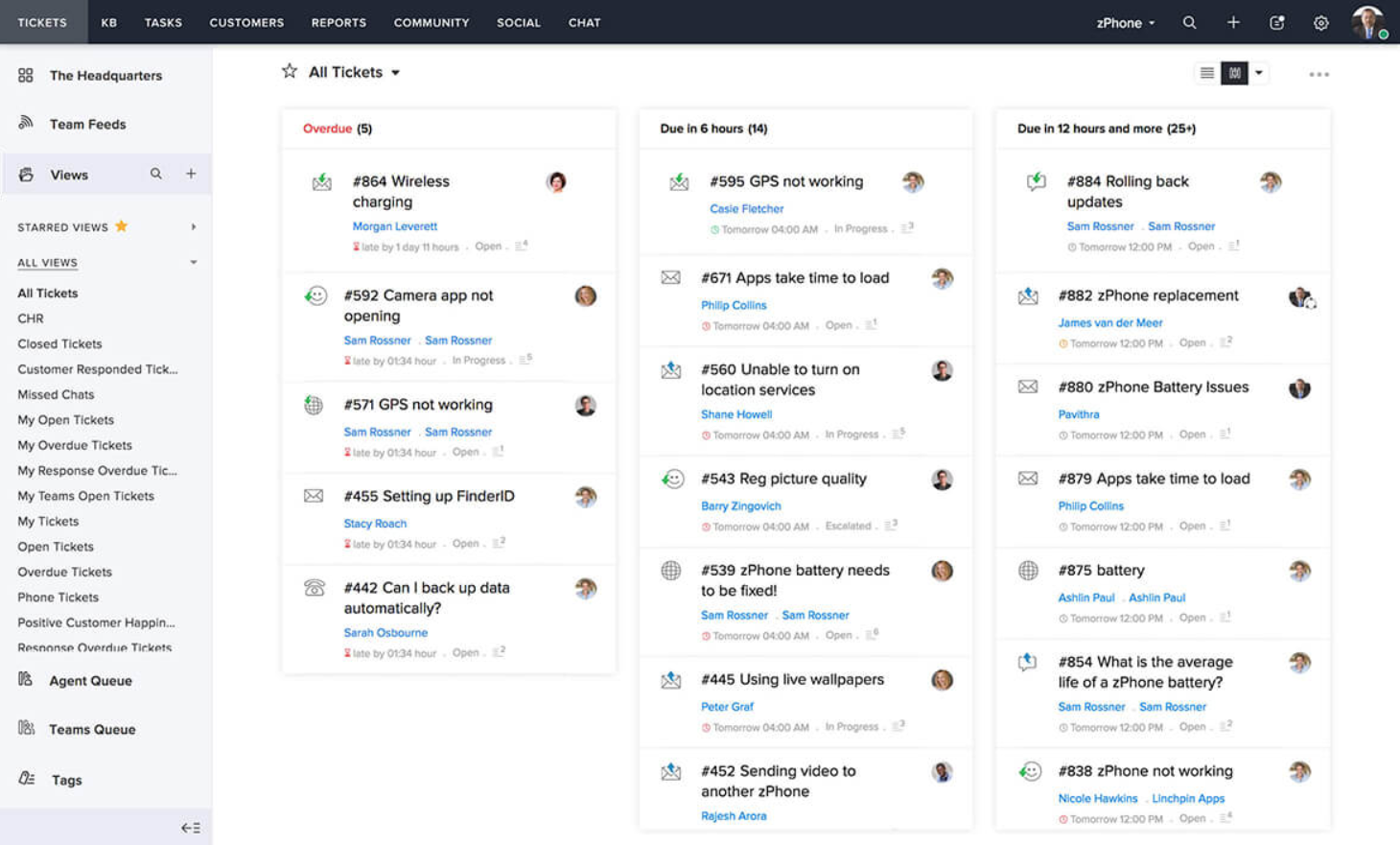 Система обработки заявок Zoho Desk