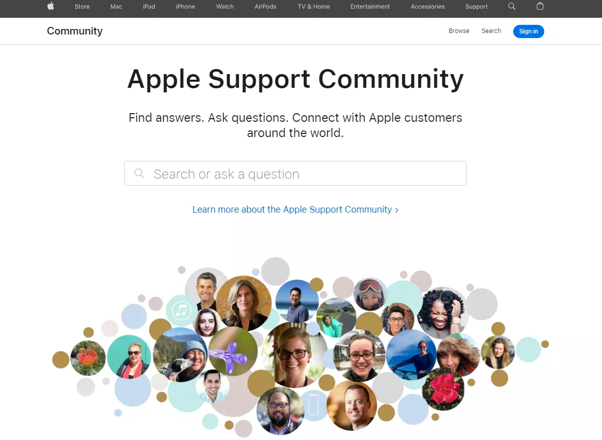 Apple community forum
