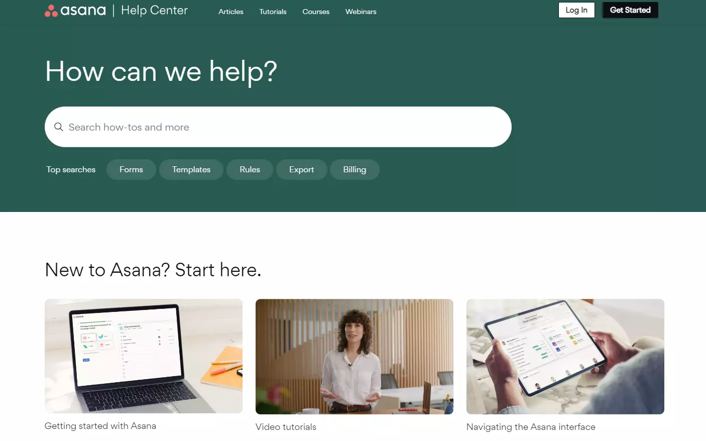 Asana's help center