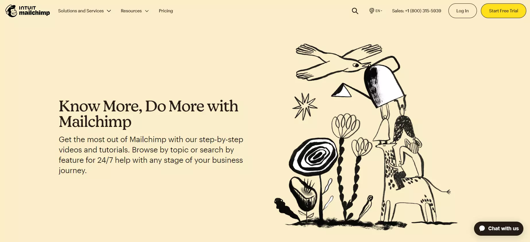 Mailchimp's knowledge base platform