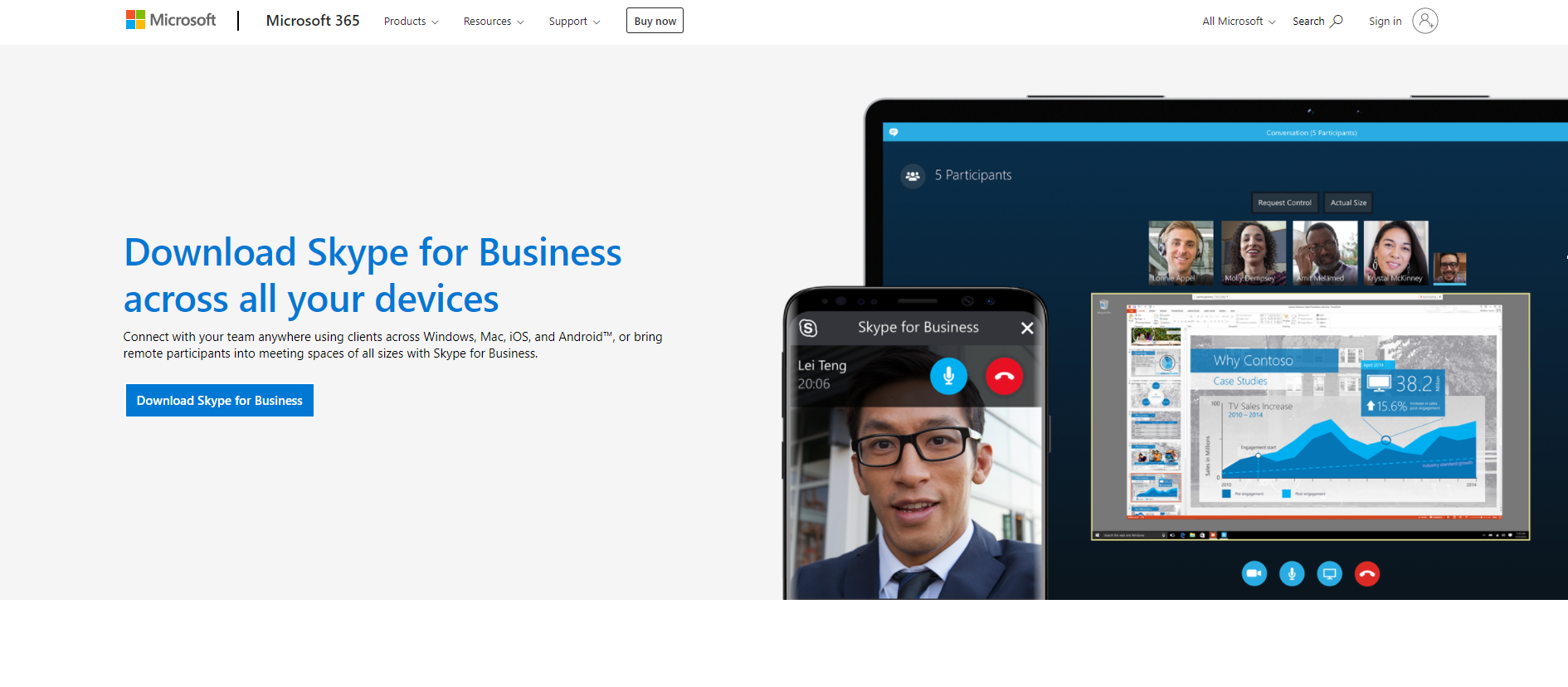 Skype for Business website