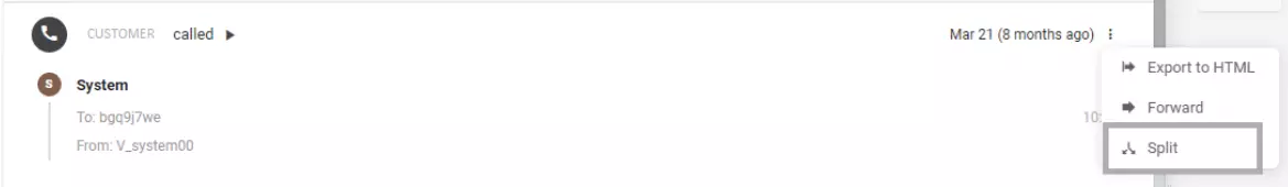 Splitting a single email thread into multiple emails to avoid confusion and clutter