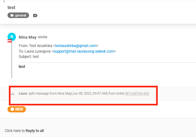 SLA not applied to split tickets in LiveAgent app