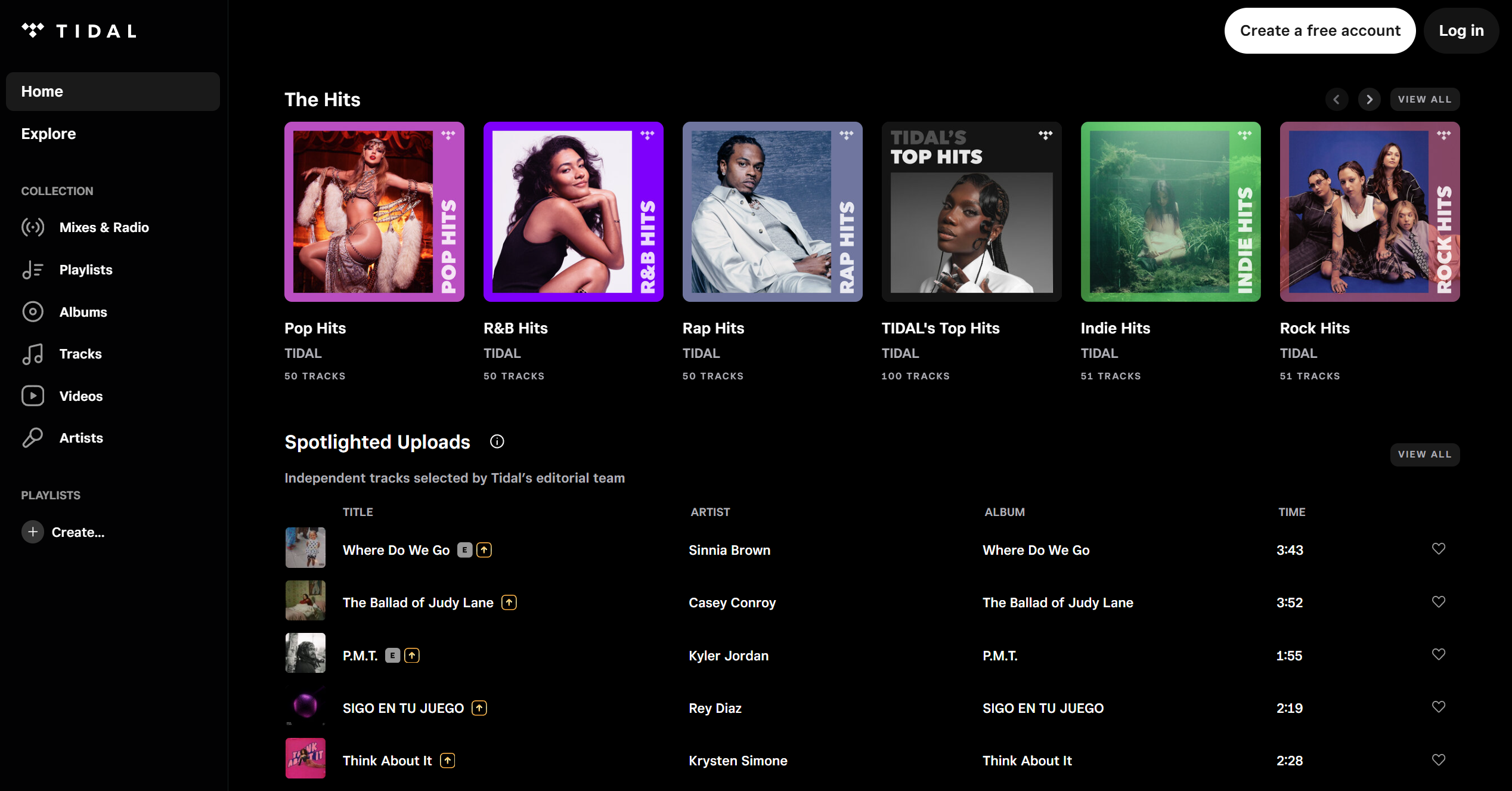 TIDAL Help Desk Contacts