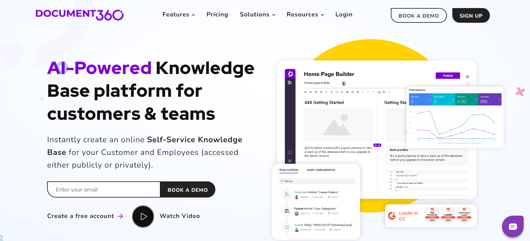 Домашняя страница Document360