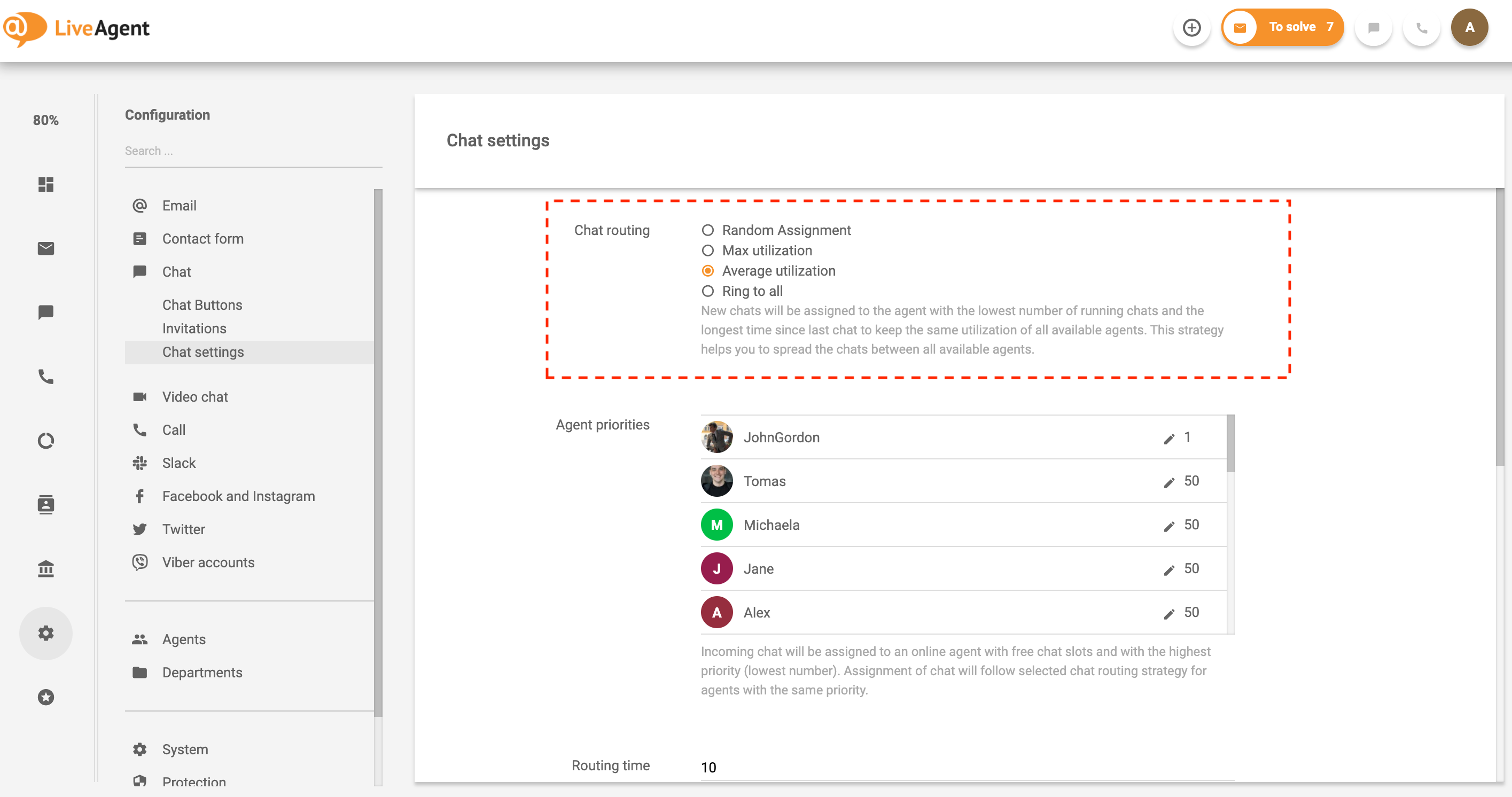 Automated ticket distribution and chat routing