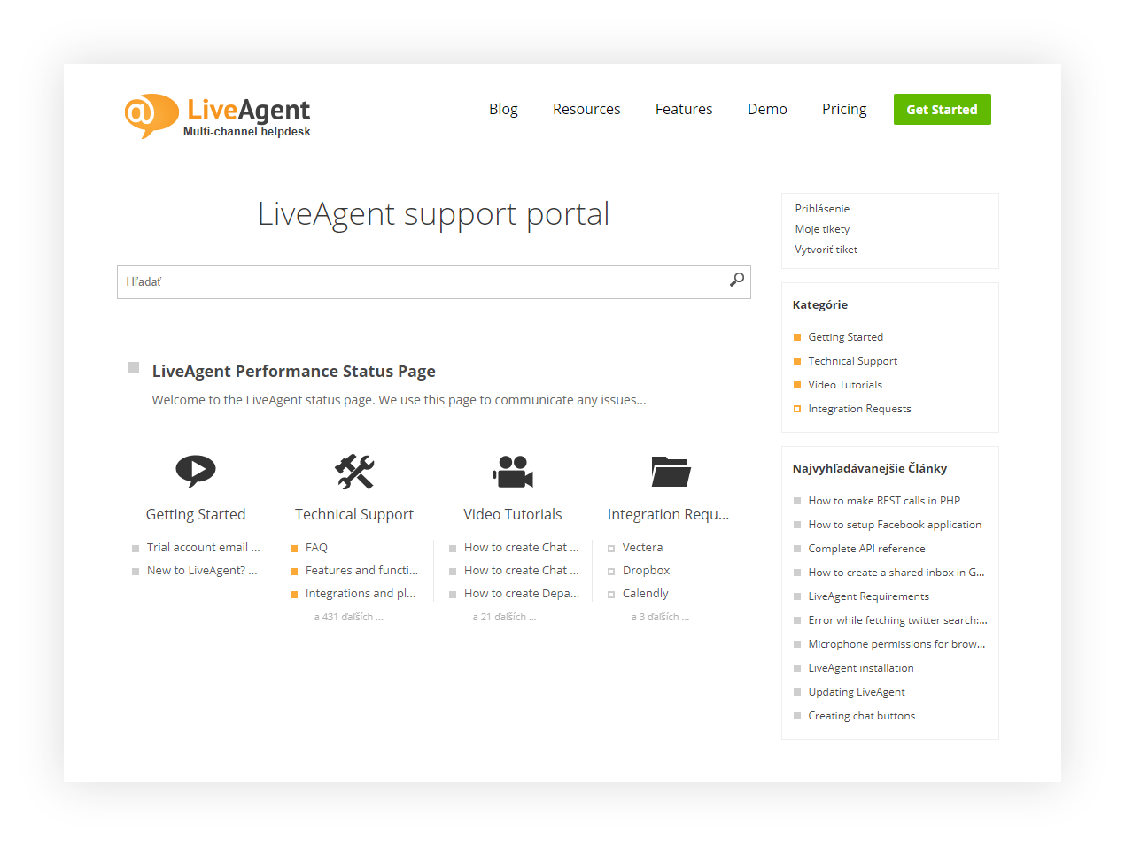 LiveAgent Knowledge Base Customer Portal