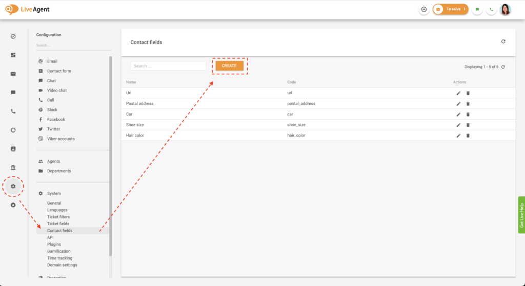 Create unique contact field