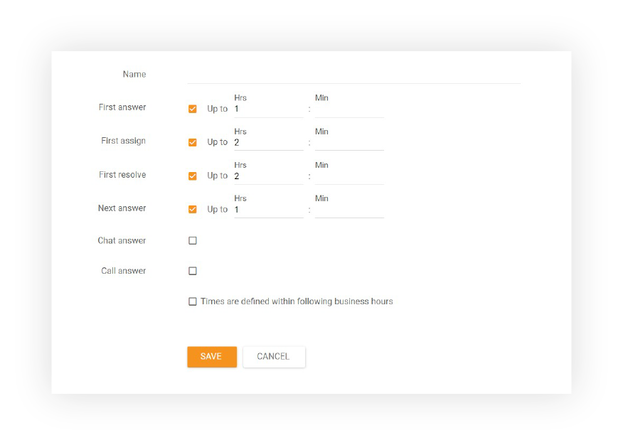 Уровень SLA в LiveAgent
