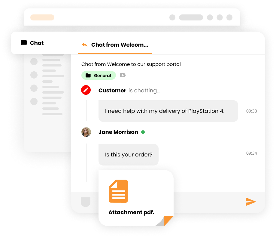 Вложение в тикет