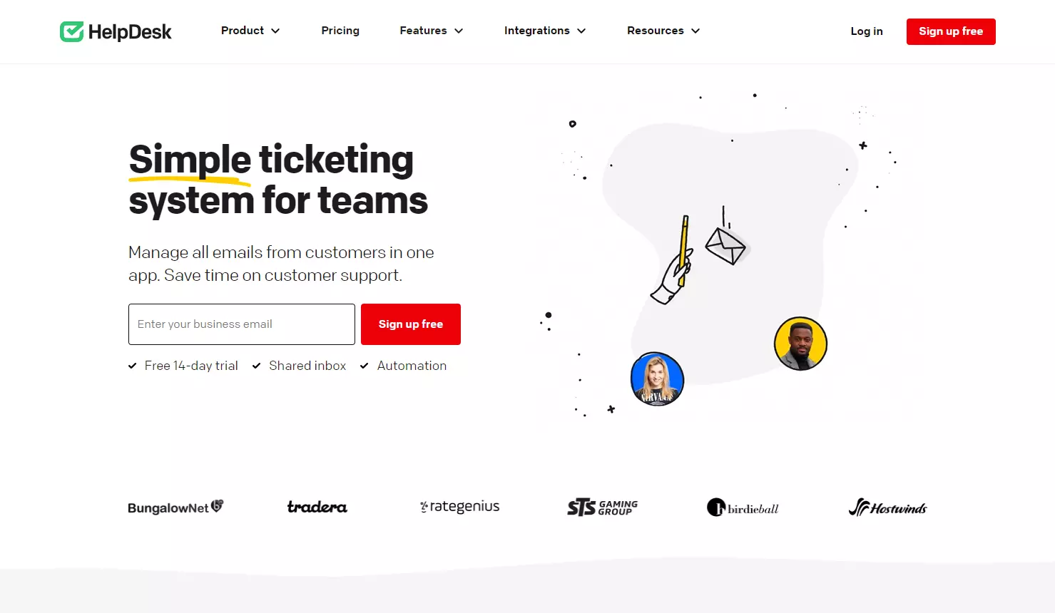 Домашняя страница Helpdesk