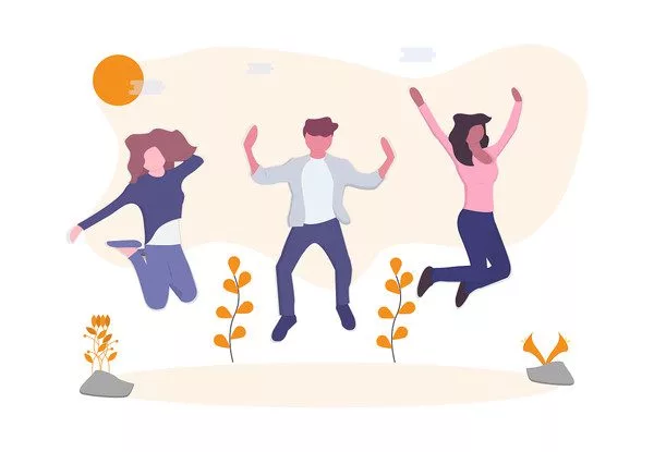 Happy customers with e-commerce support