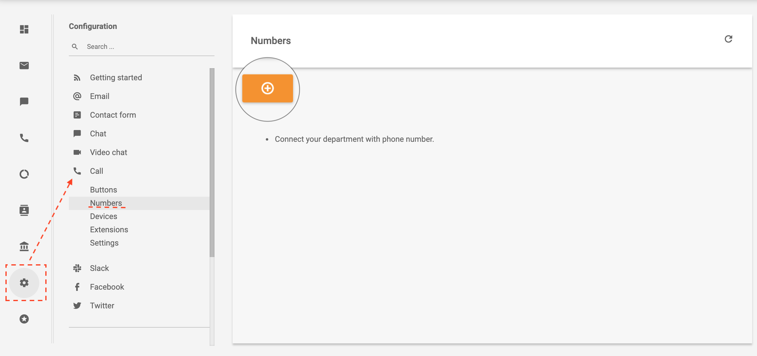 Fayn navigation in LiveAgent