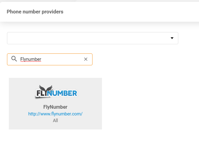 FlyNumber provider