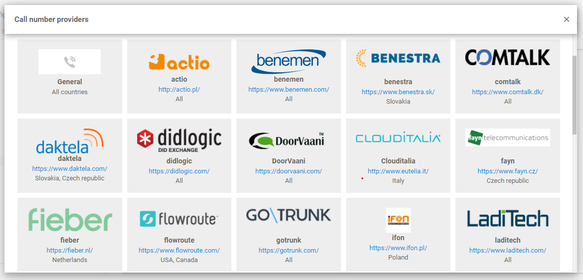 Magenta VoIP integration with LiveAgent