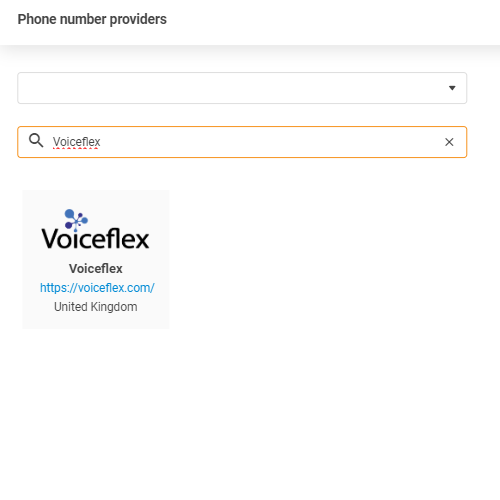 Voiceflex provider selection