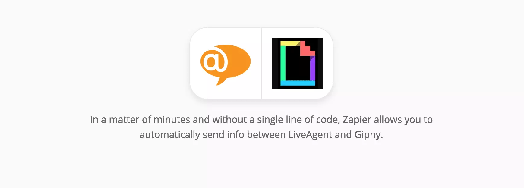 Интеграция LiveAgent и Giphy на Zapier