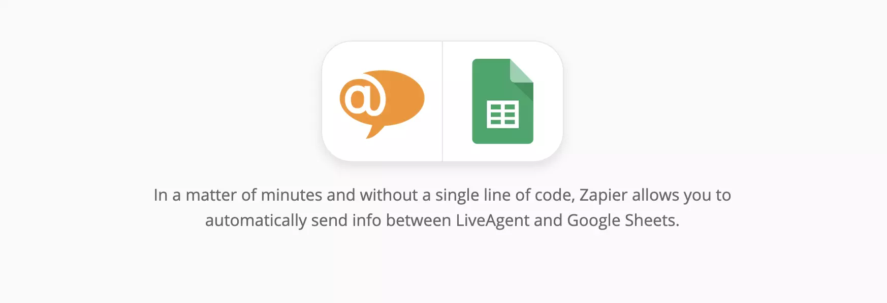 Интеграция LiveAgent и Google Sheets на Zapier