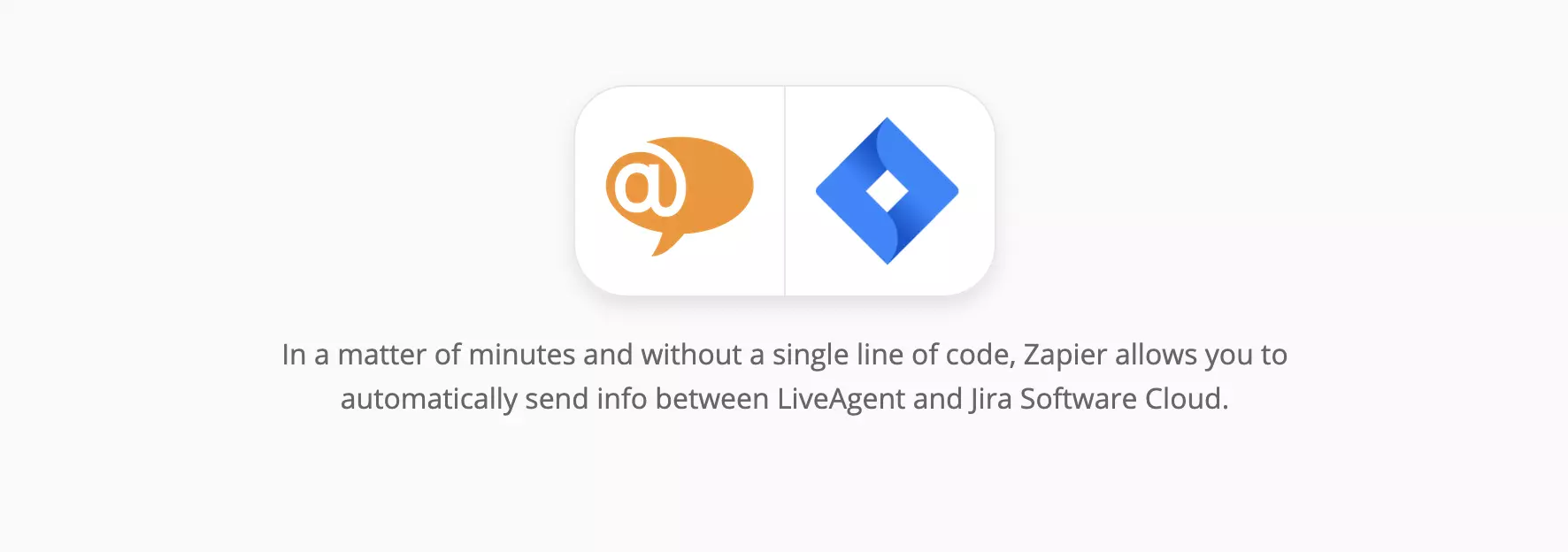 Страница интеграции LiveAgent и Jira на Zapier