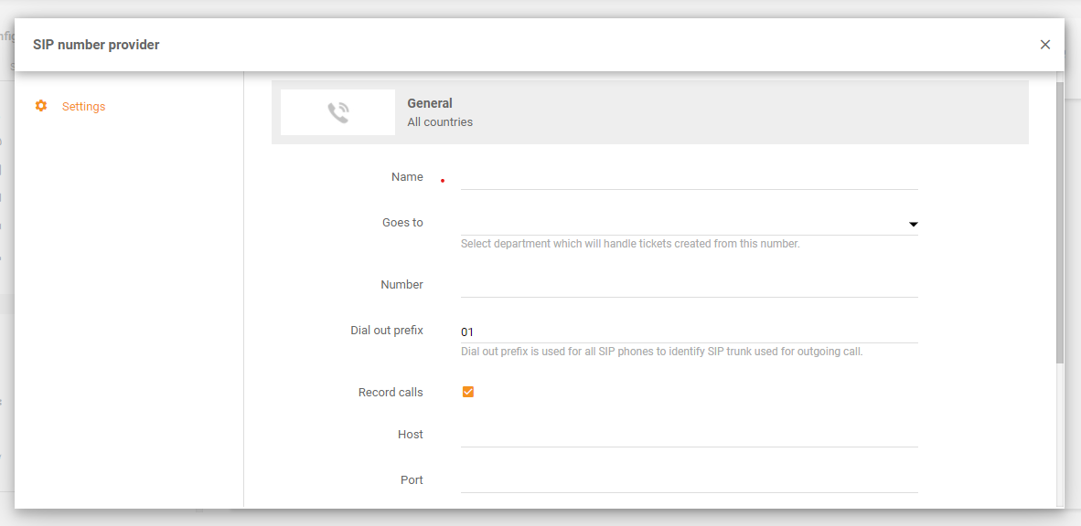 Magenta integration in LiveAgent - Numbers configuration