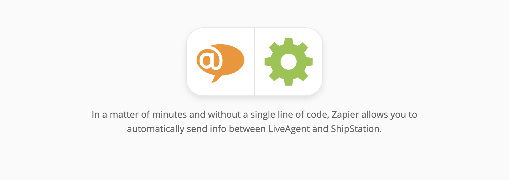 LiveAgent and ShipStation integration page on Zapier