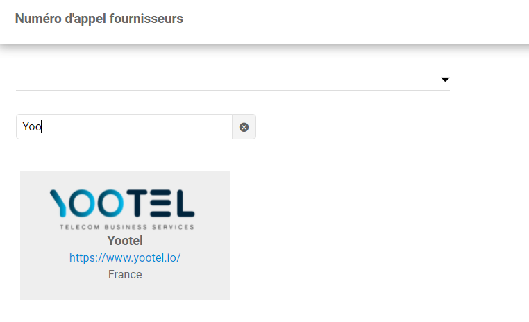 Select Yootel VoIP provider in LiveAgent