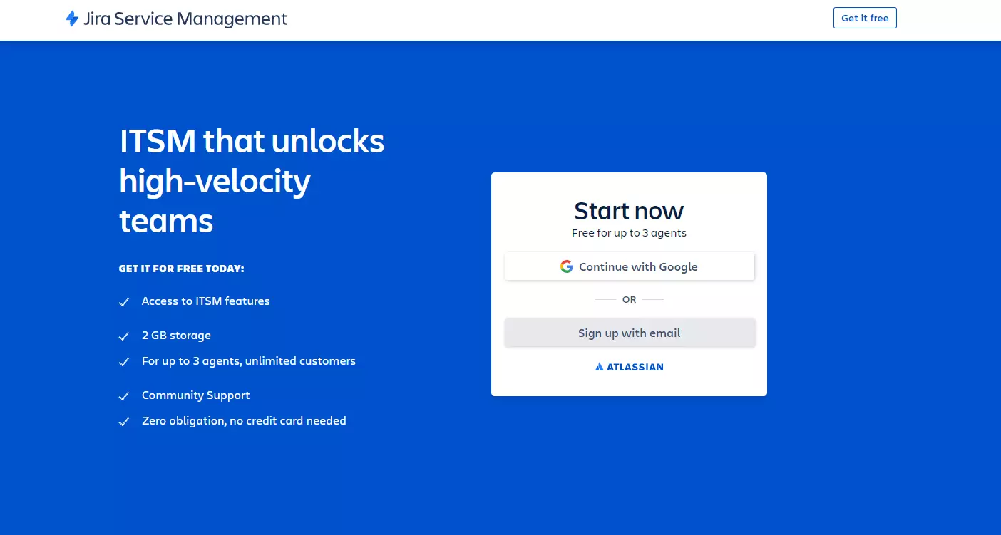 Домашняя страница JIRA Service Management