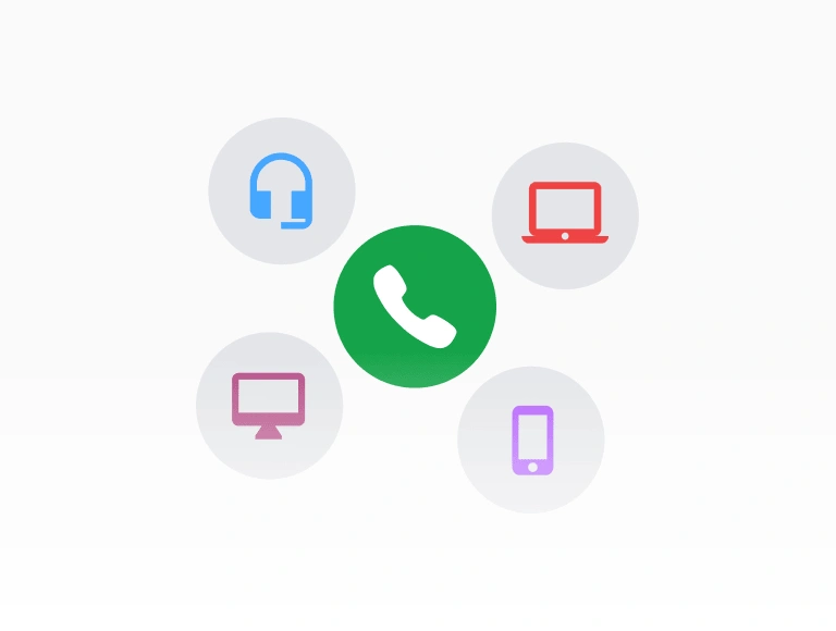 Multiple supported call devices and phone