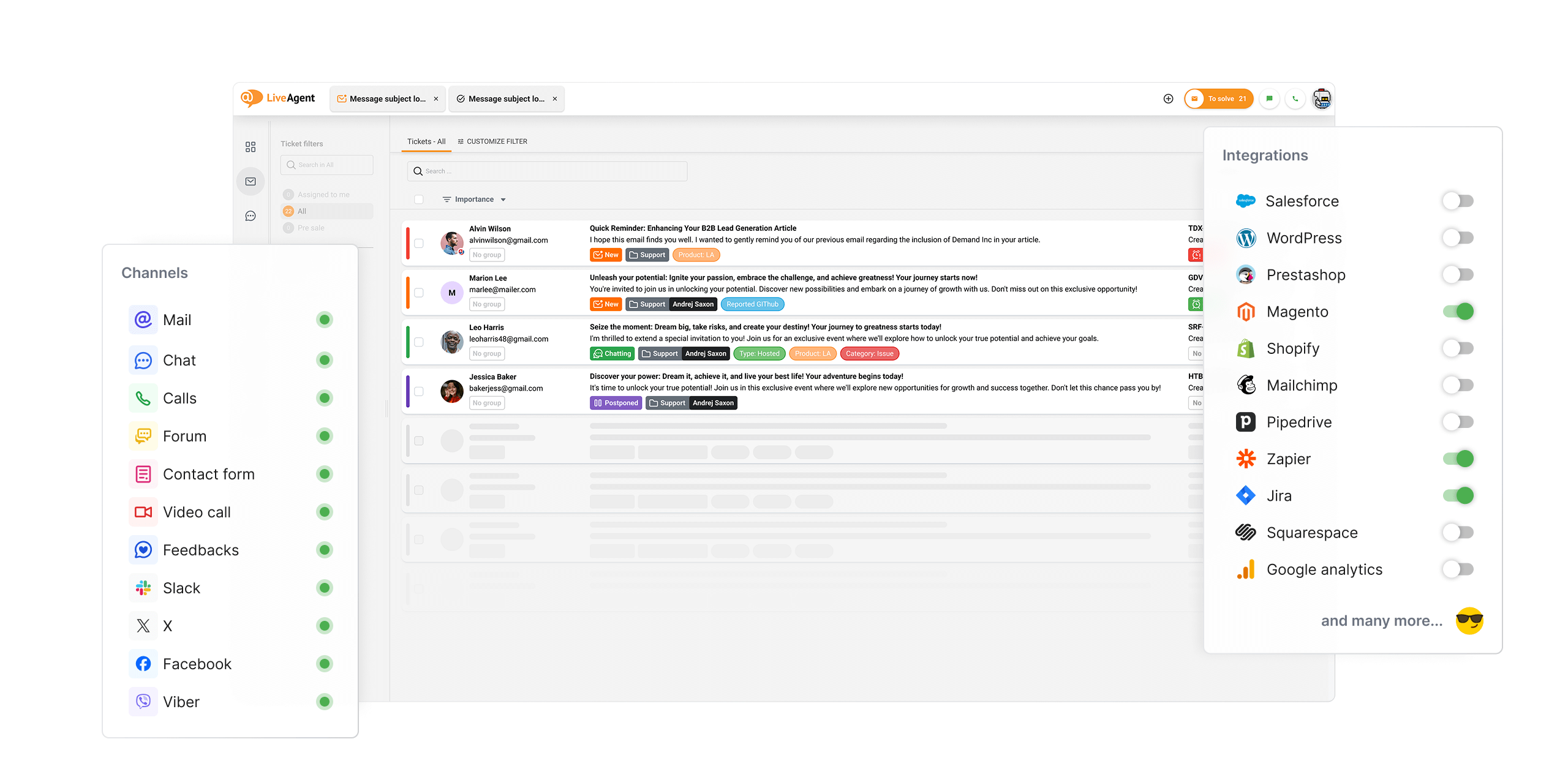 Connect with your customers on all channels