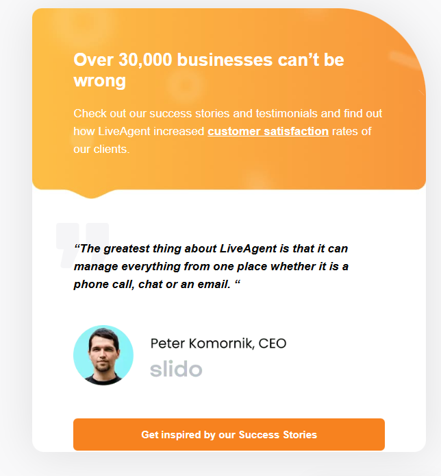 Why companies trust LiveAgent