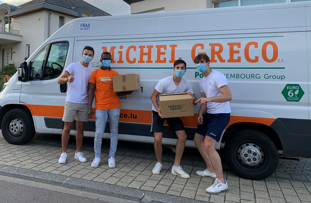 FrëschKëscht team delivery