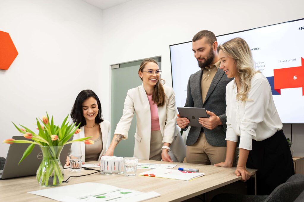 INNPRO's customer support team on the meeting