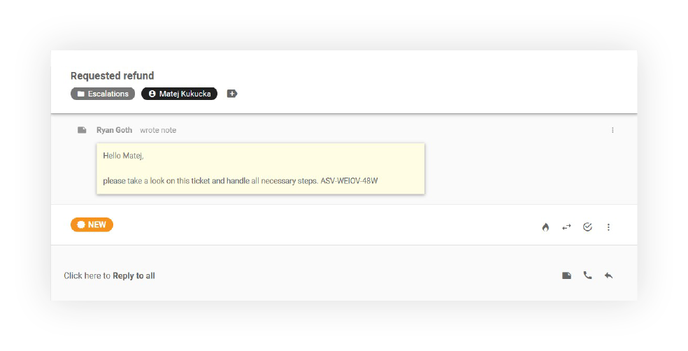 Notes feature in LiveAgent