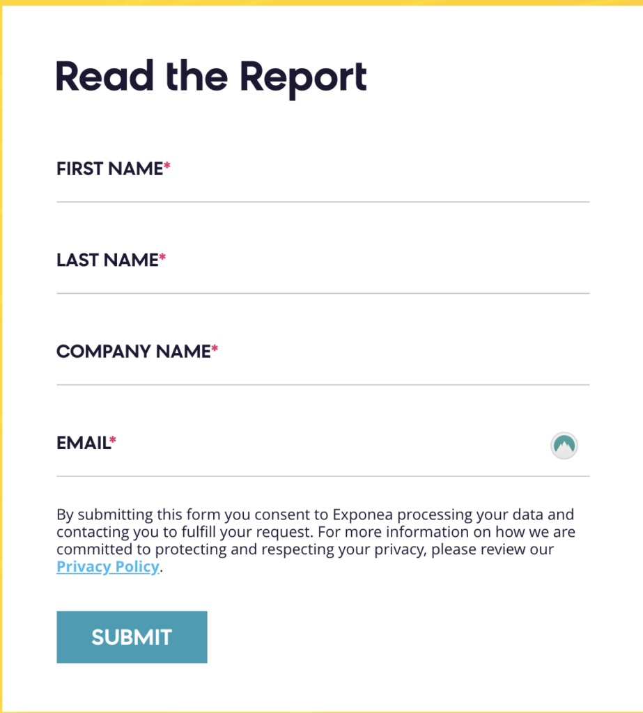 Exponea's gated report