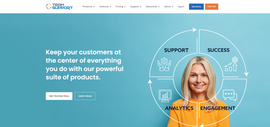 Домашняя страница TeamSupport