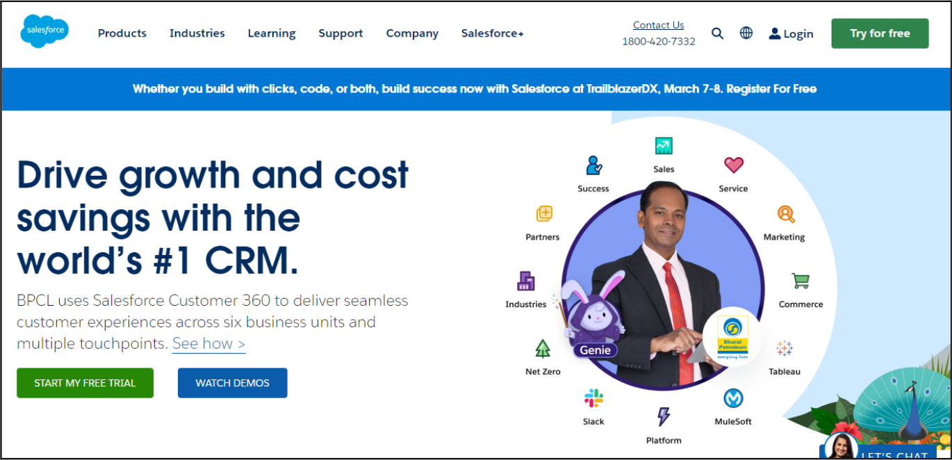 Salesforce homepage